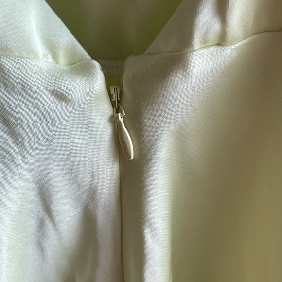 NWT Significant Other Alessia One Shoulder Midi Dress in Citron - Picture 6 of 14